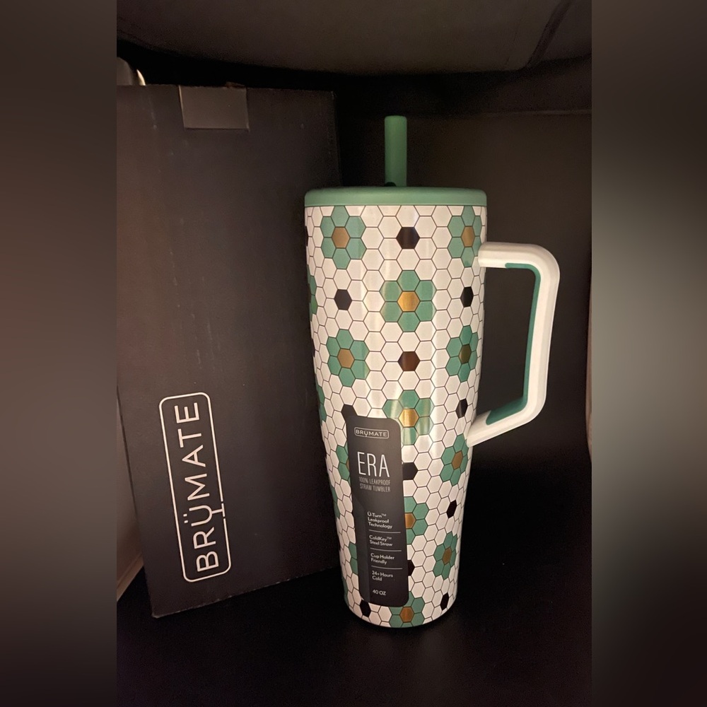 NWT Brumate Collab 40oz Era Green Ground Tile Anthropologie Exclusive